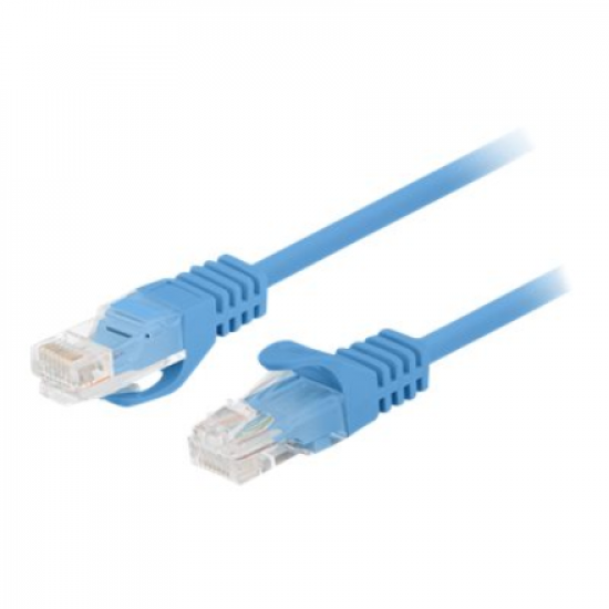Lanberg Patchcord CAT.6 UTP 0.25M fluke passed 10-pack, Blue | PCU6-20CC-0025-B