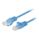 Lanberg Patchcord CAT.6 UTP 0.25M fluke passed 10-pack, Blue | PCU6-20CC-0025-B