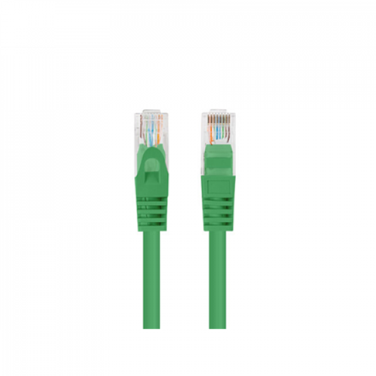 Lanberg Patchcord CAT.6 UTP 1M fluke passed 10-pack, Green | PCU6-20CC-0100-G