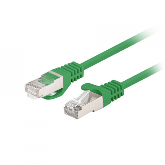 Lanberg Patchcord CAT.6 FTP 0.25M fluke passed 10-pack, Green | PCF6-20CC-0025-G
