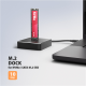 AXAGON ADSA-M2C11 USB-C 10Gbps docking station for M.2 NVMe / SATA SSD