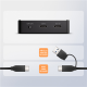 AXAGON ADSA-M2C11 USB-C 10Gbps docking station for M.2 NVMe / SATA SSD