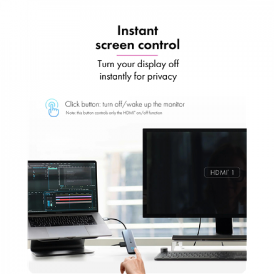Raidsonic Spade Dock 4081 (Off-Screen Button) | IB-DK4081-SO