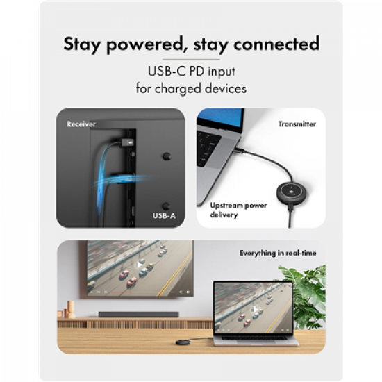 Raidsonic Wireless USB-C to HDMI Video Transmission System | IB-WL101