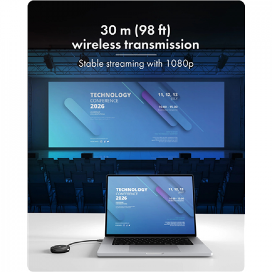 Raidsonic Wireless USB-C to HDMI Video Transmission System | IB-WL101