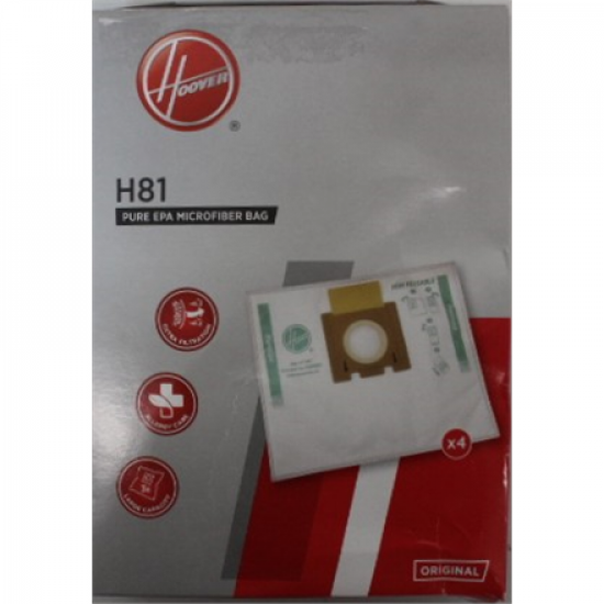 SALE OUT. | Hoover Pure Epa microfiber Vacuum cleaner bags | H81, | White | DAMAGED PACKAGING