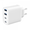 Gembird 4-port 40 W GaN USB PowerDelivery fast charger, White | TA-UC-2A2C-PD40-01-W | 2 x 4 pin USB Type A, 2 x 24 pin USB-C