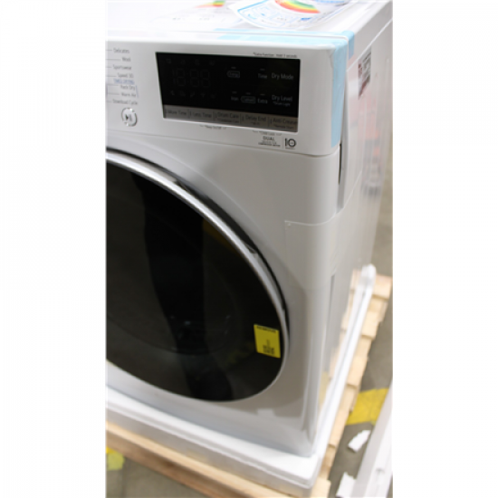 SALE OUT. | LG Dryer Machine | RH80V9AV3N | Energy efficiency class C | Front loading | 8 kg | LED | Depth 69 cm | Wi-Fi | White | DAMAGED PACKAGING AND RIGHT SIDE, DENTED FRONT (BOTTOM)