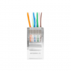 Lanberg RJ45 CAT.5E UTP PLUG 8P8C Pass through type (100 pcs), Transparent | Lanberg