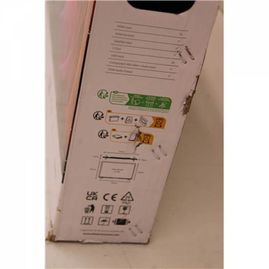 SALE OUT. Sharp 32HA1205E 32” (81cm) HD Ready TV | SALE OUT. | Sharp 32HA1205E | 32 | HD | Black | DAMAGED PACKAGING, UNPACKED