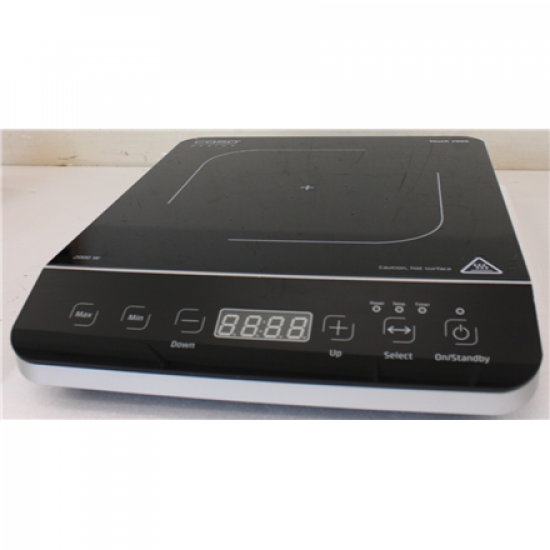 SALE OUT. Caso Touch 2000 Hob, Induction, Width 29 cm, 1 cooking zone, Touch control, Black | Caso Hob | Touch 2000 | Number of burners/cooking zones 1 | Touch | Induction | Black | DAMAGED PACKAGING, SCRATCHED CORNER