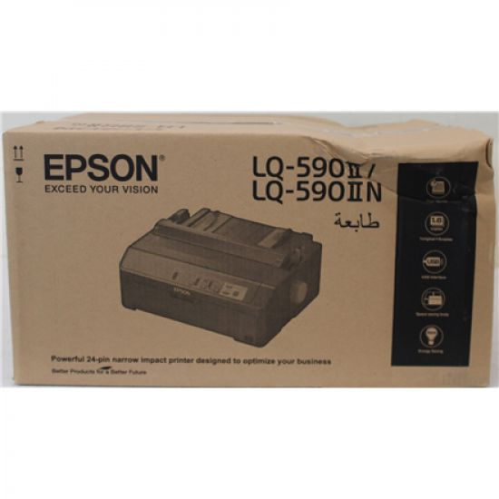 SALE OUT. Epson LQ-590IIN Dot Matrix Printer | SALE OUT. | Epson LQ-590IIN | Mono | Dot matrix | Dot matrix printer | Black | DAMAGED PACKAGING