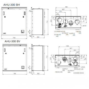 Ensy AHU 300 BH/BV (до 120м2)