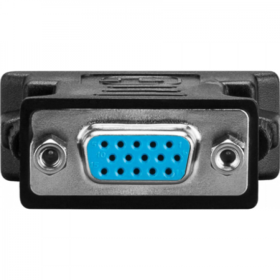 Logilink | DVI-I male Dual-Link (24+5 pin) > VGA female HD (15-pin) | Black | DVI -I | VGA