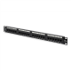 Digitus | Patch Panel | DN-91524U | Black | Category: CAT 5e; Ports: 24 x RJ45; Retention strength: 7.7 kg; Insertion force: 30N max | 48.2 x 4.4 x 10.9 cm