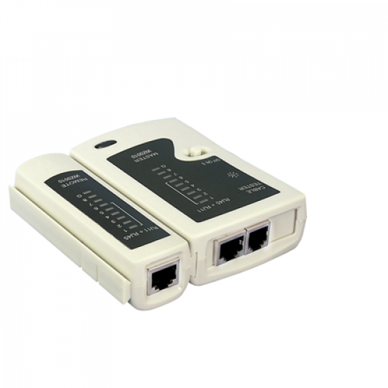Logilink | Cable tester for RJ11, RJ12 and RJ45 with remote unit