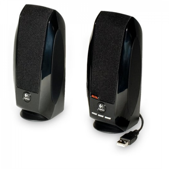 Logitech | LGT-S150 | Total RMS power: 1.2 watts RMS (0.6 watts per satellite) ; W | Black | 2.0 Stereo Speakers