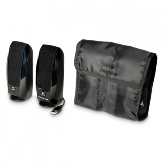 Logitech | LGT-S150 | Total RMS power: 1.2 watts RMS (0.6 watts per satellite) ; W | Black | 2.0 Stereo Speakers