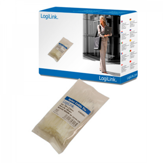 Logilink | Cable tie set 100 pcs in polybag,  length: 100 x 2.5mm