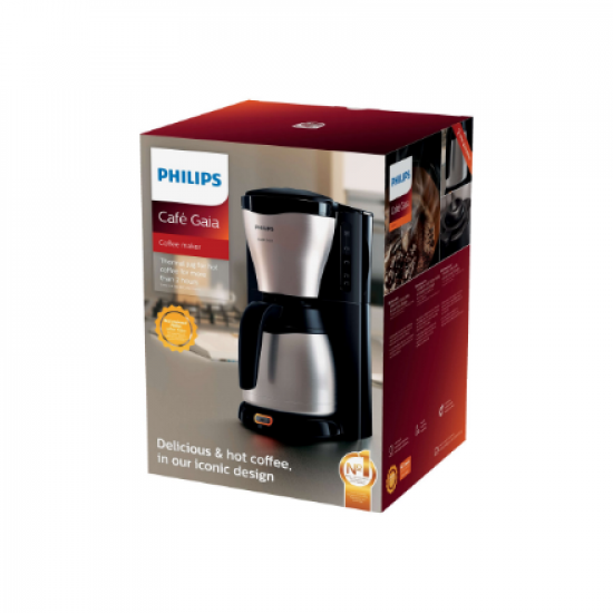 Philips | Coffee Maker | HD7546/20 | Drip | 1000 W | Black/Metal