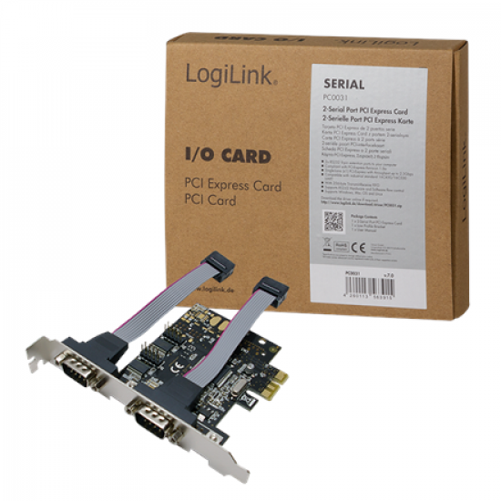 Logilink | 2 x serial (COM) | PCIe