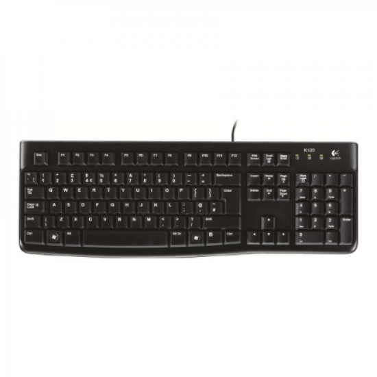 Logitech | K120 | Standard | Wired | EN/LT | 1.5 m | Black | USB Port | Lithuanian | 55 g