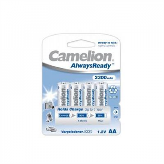 Camelion | AA/HR6 | 2300 mAh | AlwaysReady Rechargeable Batteries Ni-MH | 4 pc(s)
