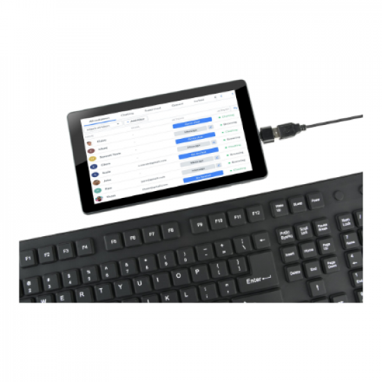 Gembird | Flexible keyboard | Wired | US | USB + PS/2
