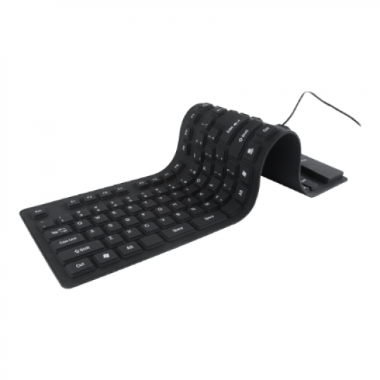 Gembird | Flexible keyboard | Wired | US | USB + PS/2