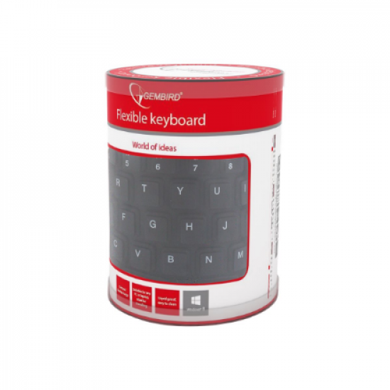 Gembird | Flexible keyboard | Wired | US | USB + PS/2