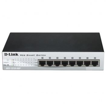 D-Link | Switch | DES-1210-08P | Web Management | Desktop | 10/100 Mbps (RJ-45) ports quantity 8 | Power over Ethernet (PoE) ports quantity 8 | Power supply type Single | 24 month(s)