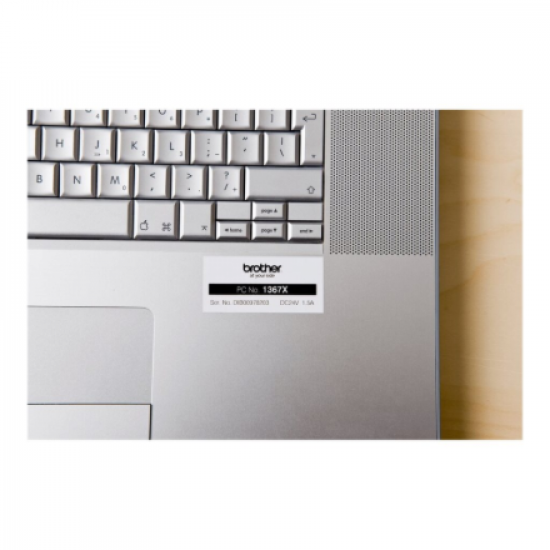 Brother | TZ-251 Laminated Tape | Black on White | TZe | 8 m | 2.4 cm