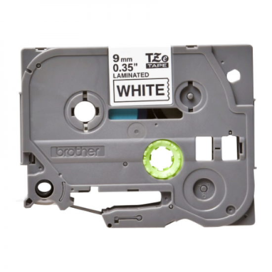 Brother | TZe-221 Laminated Tape | Black on White | TZe | 8 m | 9 cm