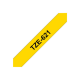 Brother | TZe-621 Laminated Tape | Black on Yellow | TZe | 8 m | 9 cm