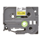 Brother | TZe-641 Laminated Tape | Black On Yellow | TZe | 8 m | 1.8 cm