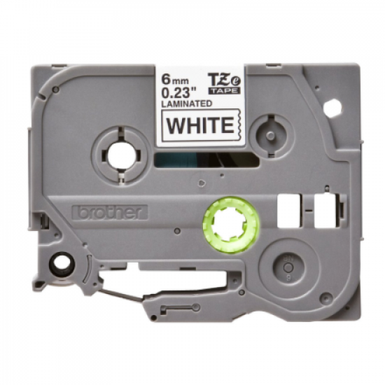 Brother | TZe-211 Laminated Tape | Black on White | TZe | 8 m | 6 cm