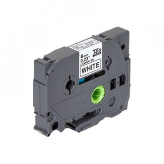 Brother | TZe-211 Laminated Tape | Black on White | TZe | 8 m | 6 cm