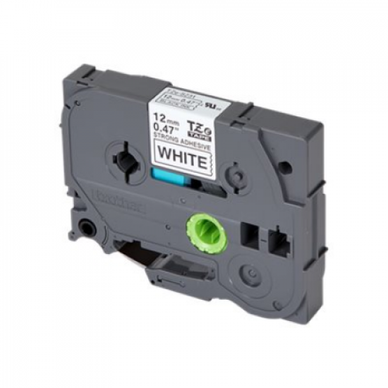 Brother | TZ-S231 Strong Adhesive Laminated Tape | Black on White | TZe | 8 m | 1.2 cm