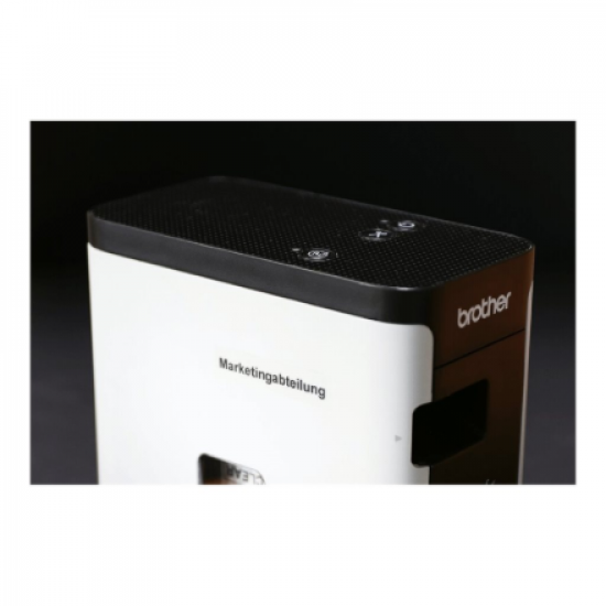 Brother | TZe-121 Laminated Tape | Black on Clear | TZe | 8 m | 9 cm