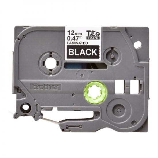 Brother | TZe-335 Laminated Tape | White on Black | TZe | 8 m | 1.2 cm