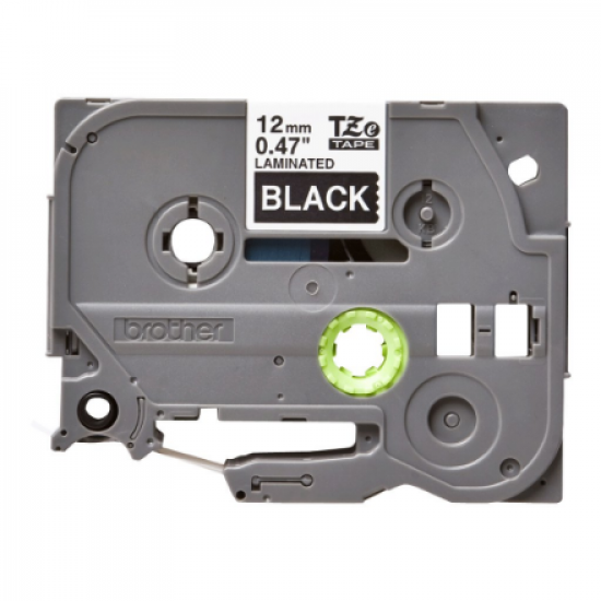 Brother | TZe-335 Laminated Tape | White on Black | TZe | 8 m | 1.2 cm