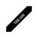 Brother | TZe-335 Laminated Tape | White on Black | TZe | 8 m | 1.2 cm