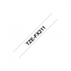Brother | TZe-FX211 Flexible ID Laminated Tape | Black on White | TZe | 8 m | 0.6 cm