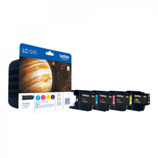Brother LC1240 Multipack | Ink Cartridge | Black, Cyan, Magenta, Yellow