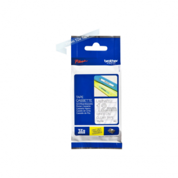 Brother | TZe-135 Laminated Tape | White on Clear | TZe | 8 m | 1.2 cm