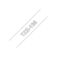 Brother | TZe-135 Laminated Tape | White on Clear | TZe | 8 m | 1.2 cm