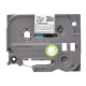 Brother | TZe-135 Laminated Tape | White on Clear | TZe | 8 m | 1.2 cm