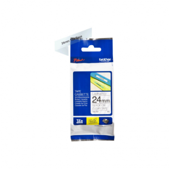 Brother | TZE-151 Laminated Tape | Black on Clear | TZe | 8 m | 2.4 cm