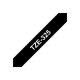 Brother | TZe-325 Laminated Tape | White on Black | TZe | 8 m | 9 cm