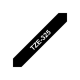 Brother | TZe-325 Laminated Tape | White on Black | TZe | 8 m | 9 cm